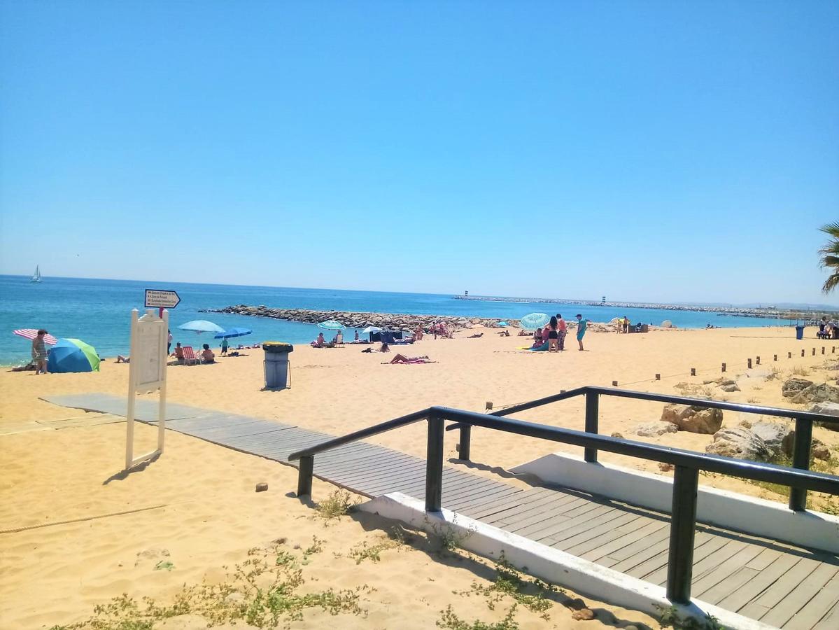 Mira Atlantico 13- Terraco Com Vista Mar E Cidade, Wifi, 80Mt Praia Quarteira Exteriér fotografie